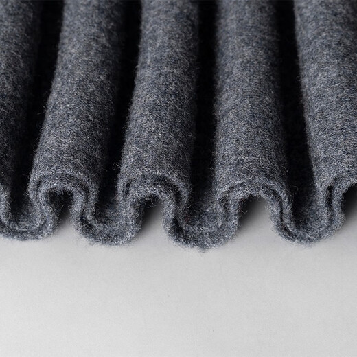 Tencel scarf painted wool scarf men's winter solid color thickened warm gift for boyfriend high-end all-match gift box men's scarf dark gray gift box