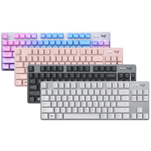 Logitech K835 wired mechanical keyboard blue and red axis custom keycap game office typing laptop desktop computer k835 white ttc-red axis