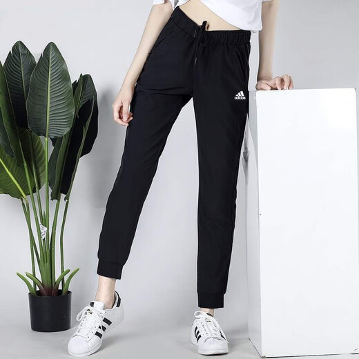 阿迪达斯（adidas）运动套装女装25春夏款防风梭织立领夹克外套透气宽松束脚裤2件套 JD6385+DY8698/偏修身 XS