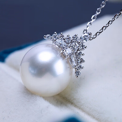 Shimao Pearl Pendant Single Large Mother-of-Pearl Necklace 925 Silver Round Large Beads Ice Queen Classic Women's 12mm White Beads