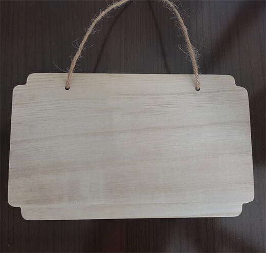 Creative solid wood sign small wooden sign handwritten hang tag blank wooden board tree sign hanging diy handmade door sign pendant customization G-5 size 20*10cm