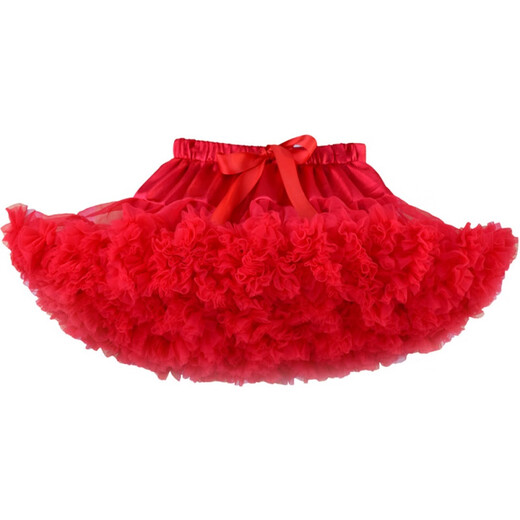 Children's tutu skirt, bunny skirt, princess skirt, short skirt, girls' skirt, tutu skirt, girl's holiday gift skirt, wine red star 120 (M) (height 100-120cm)