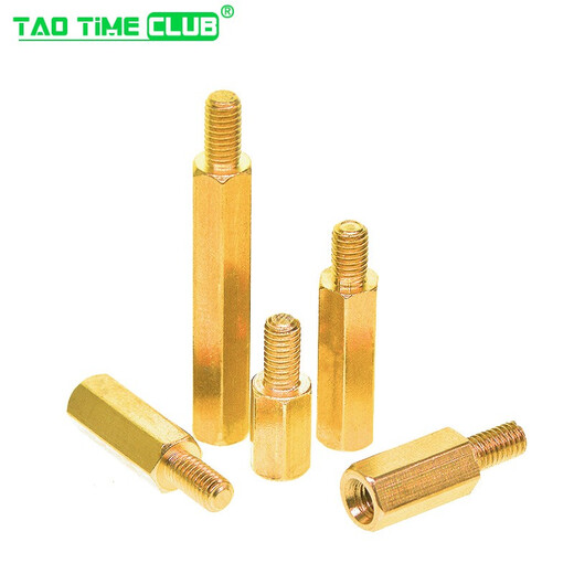 M3 M4 copper pillar M3 M4*5 6 8 10 20-50 hexagonal copper pillar stud single head double-way screw nut double-way M3*12 (10 pieces)