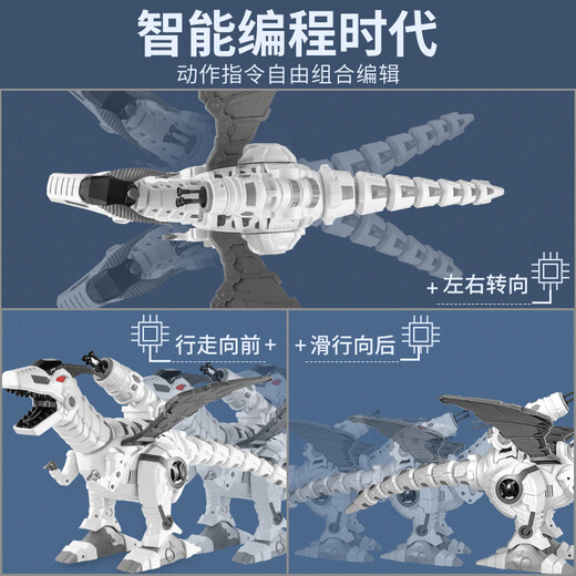 Tangmi Electric Remote Control Mecánico Dinosaurio Robot Educación temprana Historia de aprendizaje Máquina de aprendizaje Juguete Niños Regalo de vacaciones
