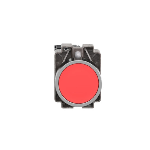 Schneider Electric XB2B series metal button flat reset button with a normally closed point red XB2BA42C