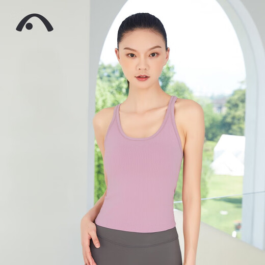Aixiabu Yoga Wear Set Female Fairy Style High-end Professional Pilates Spring and Summer Seamless Sports Underwear Quick-drying Yoga Vest Pollen Purple + X42058NSY Technology Gray Eight Points L