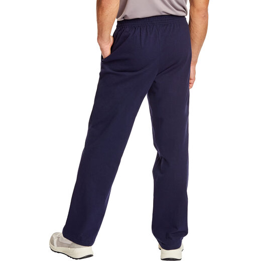 HANES Essentials sweatpants men's cotton knitted pants with pockets navy medium size