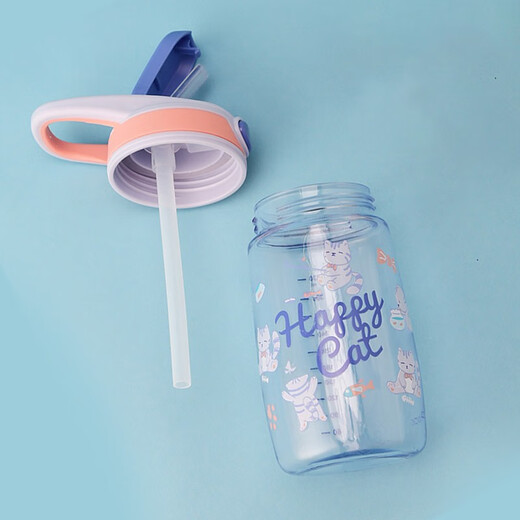 Lock Lock (Lock/Lock) Copa de agua infantil en verano con paja de un solo clic de tapa abierta Carry de la Copa de Estudiantes Ceremonia de entrada de la escuela ABF655 yel Amarillo 400ml
