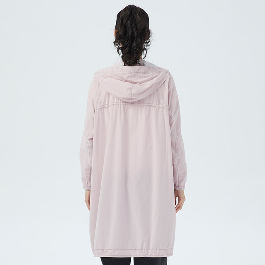 SIQIN FEMME SPRING ET Été Rose brodée à fermeture éclair à cale cagaçonnerie Hourmure d'assouplissement moyen mince veste de brise-vent bjcs024 rose L