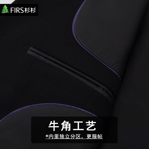 Shanshan British suit men's suit slim small suit business professional formal attire accompanying groom wedding dress casual suit black double button suit + trousers L recommended 125Jin Jin equal to within 0.5 kg