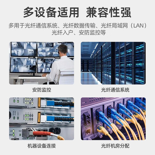 
Youpuguang National standard telecommunications-grade fiber optic jumper LC to LC-FC-SC-ST tail fiber single mode single core indoor soft fiber cable Square to round machine room optical brazing wire Single mode single core LC-FC 30 meters