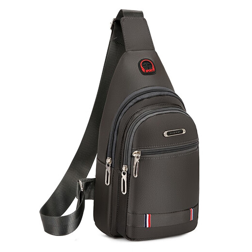 Escultura de pastizales [Actividad] Bolsa de cuerpo cruzado para hombres Bolso de hombro Bolso de hombro para hombres Bolso de pecho Bag Cycling Bag Flat Bag 9905-Refundida Edición Premium doble
