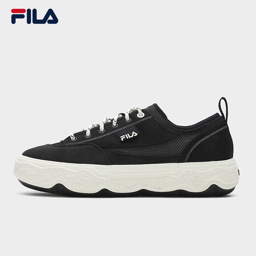 
FILA official men's shoes ROCK modern canvas shoes 2024 summer new fashion casual shoes sports shoes black-BK 42