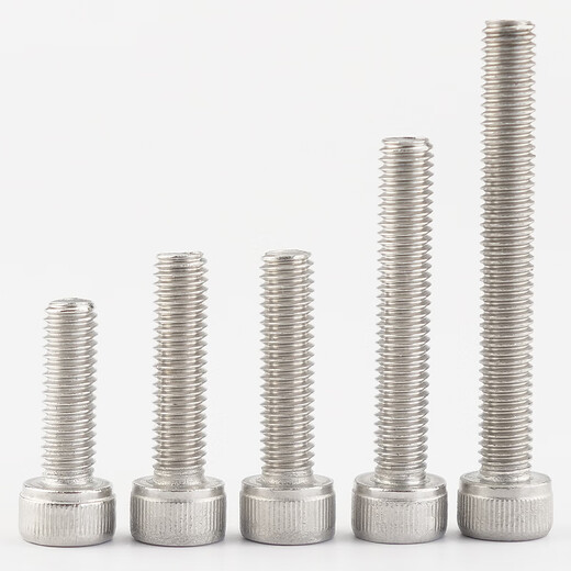 Hasdick Beijing warehouse delivery HK-05 304 stainless steel cup head hexagonal bolt screw DIN912 M6*15 full thread (50 pcs)