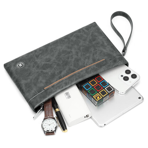 Mashalanti men's handbags casual large -capacity handbag multifunctional envelope bags, fashion zipper, business wallets, business wallet Father's Day gifts, dad boyfriend and husband, husband and husband