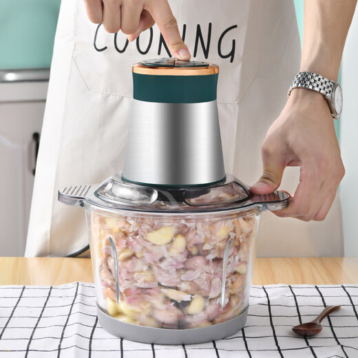 Shen Baiwan electric garlic peeler, automatic garlic peeling, household multi-functional garlic peeling machine, 3L glass bowl, 1 garlic peeler + 1 set of meat grinder