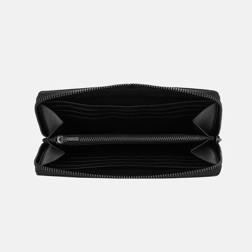 
CoaCH (COACH) [Brand Direct Supply] Men's Black and Gray PVC with Leather Long Wallet Wallet 58112CQBK-FW