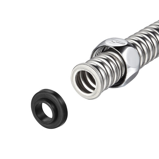 Submarine E-30 water inlet hose 304 stainless steel corrugated pipe can be freely bent four-point interface hot and cold universal 30cm