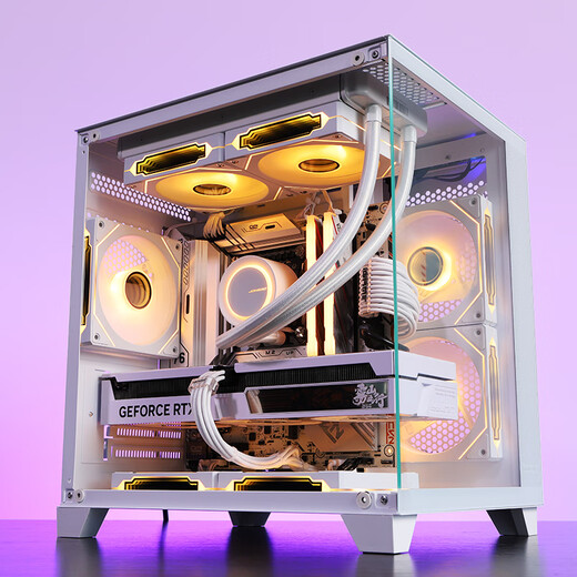 七彩虹（Colorful）海景房主机 i5 12600KF/RTX4060Ti 5060TI黑神话悟空电竞游戏设计办公电脑主机台式组装机 配五：12400F丨16G丨512G丨4060白色