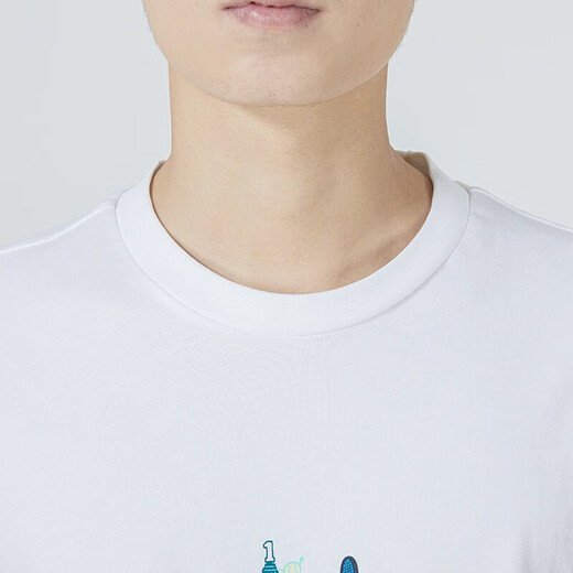 阿迪达斯 （adidas）短袖男装春季新款运动服透气舒适印花时尚休闲圆领T恤GL3708 D HE4839  S