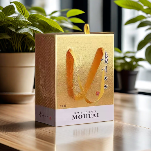 Moutai special box, white wine wooden box, Feitian Moutai gift box, empty box, outer packaging gift box, gold card 2 bottle box