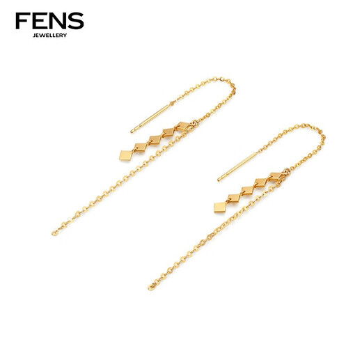 FENS Jewelry 18K Gold Earrings Women's Glitter Earrings Pure Desire Earrings Birthday Gift 1
