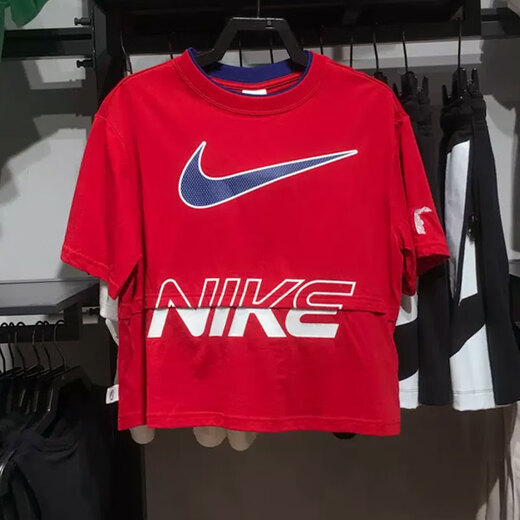Nike (Nike) T-shirt à manches courtes en 2025 Été Nouveau Sportswear Big Logo SHIRT ROND CONCUT