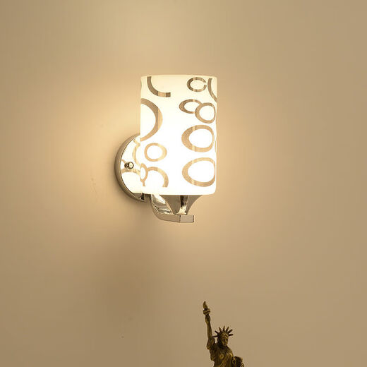 Yaotian Bedside Lamp Bedroom Home Wall Lamp Wall Mounted Stair Master Bedroom Aisle Modern Simple Creative LED Lamp 6001 Silver White Light