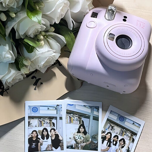 Fuji (FUJIFILM) Polaroid mini12 mini11/7/9 upgraded model, photo paper, one-time imaging camera, photo birthday gift, Mini12 Iris Purple (ready in stock), official standard