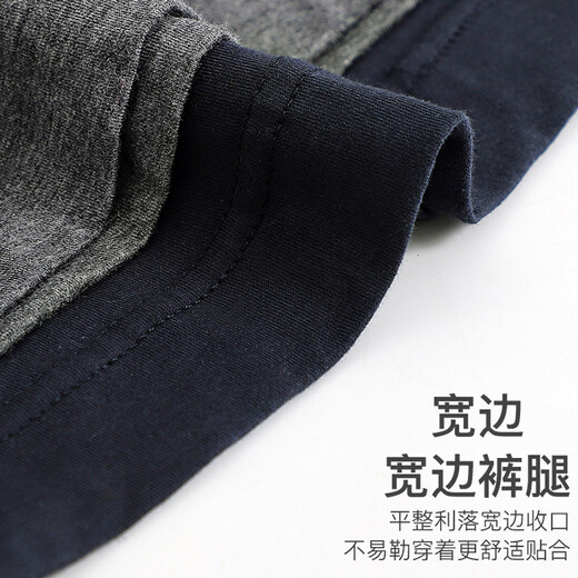 Langsha pajama pants men's pure cotton shorts summer thin loose home pajamas five points large pants large size casual pants