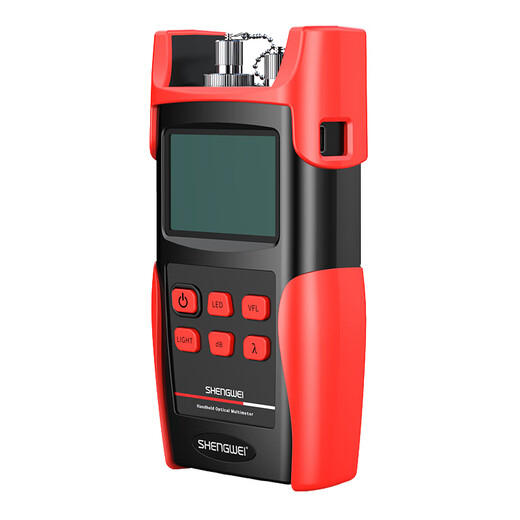 Shengwei rechargeable high-precision optical power meter red light all-in-one machine red light pen 10 kilometers fiber tester 10mw light source light attenuation detector detection instrument GOM608