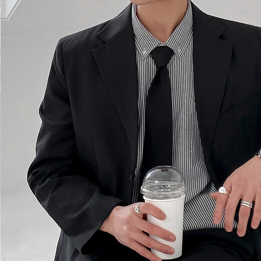Xinghelai casual suit men's suit handsome college student small suit men and women versatile class uniform jacket DK college style class uniform suit + white long shirt + long trousers + tie 3XL 153-172Jin Jin equals 0.5 kg