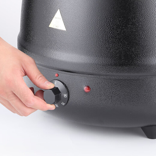 JOBO Electronic Warming Soup Pot 13L Electric Heating Soup Stove Insulated Pot Electronic Soup Pot Insulated Soup Pot Black Paint Model