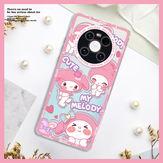 彩媛樱适用华为mate50手机壳m4030pro库洛米nova1098美乐蒂mate60荣耀70 天使眼透明软壳-CB913 华为P60