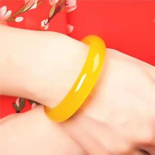 Chengyuanxiang CREORISETIN new generation raw mineral beeswax bracelet raw stone chicken fat yellow beeswax bracelet men's and women's beeswax amber bracelet 64