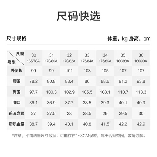 京东京造牛仔裤男秋季直筒裤子男士休闲长裤加绒休闲百搭牛仔蓝 35
