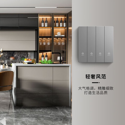Internationaler Elektrikerinschalter Sockel-Panel Haushaltswand 86 Typ versteckt One Open 5 Fünf-Loch