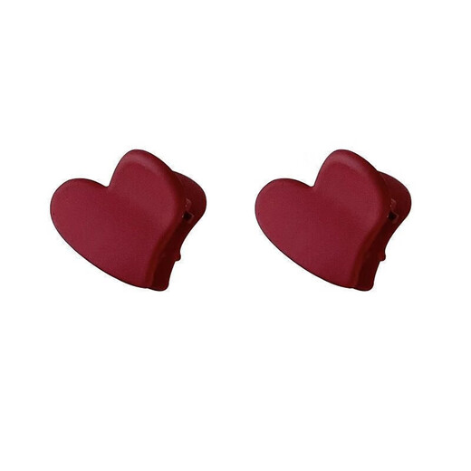 Princess Xiang Mini Clip Headdress Side Hairpin Princess Hair Side Clip Small Clip with Bangs Shredded Black Hairpin Frosted Clip Black and Red Mixed Pack 2O Pack