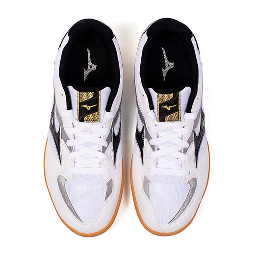 Mizuno Table Tennis Shoes Men's Shoes Women's Table Tennis Sports Shoes Breathable Non-Slip Wear-Resistant Training Shoes Competition Table Tennis Shoes 81GA183009 White/Black 40 (255mm)