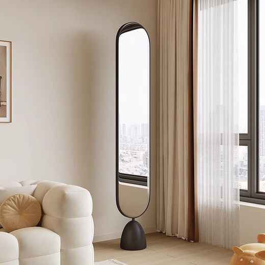 Qinkai Nordic Ins Mirror en el piso Sala de estar de la casa Mirror de la pared de la pared del dormitorio del espejo del dormitorio.
