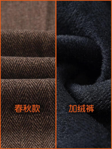 Yu Zhaolin middle-aged and elderly women's pants mother's wear spring, autumn and winter loose plus velvet old lady pants elastic waist straight 60-year-old grandma pants khaki-winter plus velvet 4XL recommended 135-150Jin Jin equals 0.5 kg