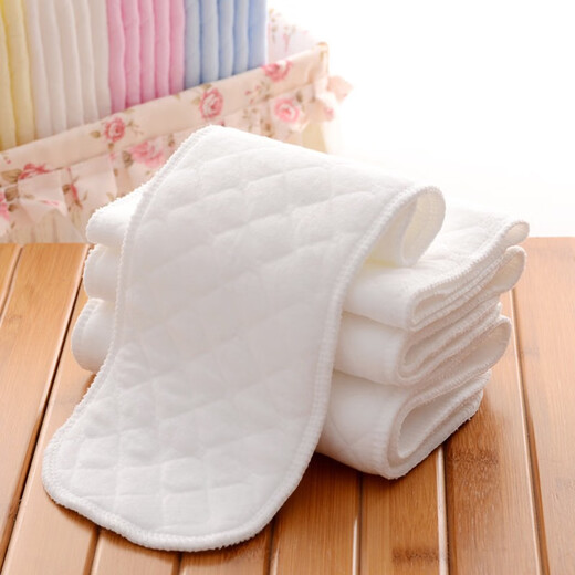 
Plaid bear baby diapers in spring and summer breathable water-absorbing diapers washable urine pads baby diapers cloth summer newborn meson cloth 10 pieces (nine layers thickened) 46cmX17cm