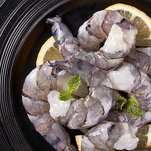 No. 1 Member Store Black Tiger Shrimp 0 Added Artificial Water-Retaining Agent Seafood and Aquatic Products Removed Shrimp Lines Net Weight 1Kg (66-88 pieces)