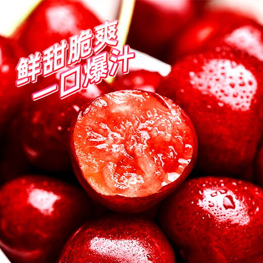 Jingdida Chile imported cherries 4J grade extra large fruit 3Jin Jin is equal to 0.5kg, single fruit 32-34mm, fresh fruit gift box sent directly from the source