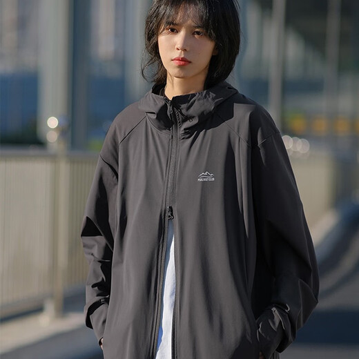 Digada 2024 outdoor UPF50+ice silk cool sunscreen clothes for men and women sunscreen clothes for men and women jackets for men and women in summer couples light and thin QYRJ-G127 light gray XL [size is too large, it is recommended to take a small size]