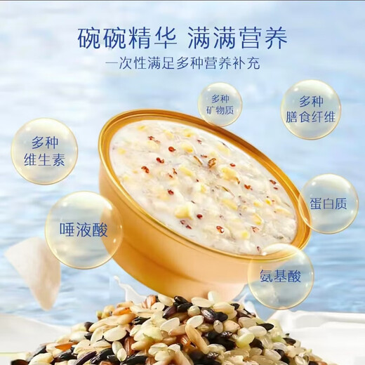 小鲜姿0蔗糖多味燕窝粥免煮代餐即食营养速食粥 165g黑米燕窝粥*12碗