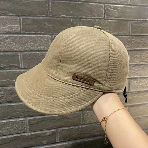 Chapeau de pêcheur à grande tête pour femmes montrant le visage, petit grand bord de protection solaire de la langue de canard de la langue extérieure du soleil voyage polyvalent et chapeau à la mode serppe noire réglable (54-58 cm)