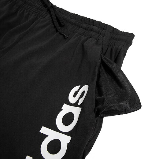 阿迪达斯 （adidas）短裤男裤2025夏季新款运动裤健身训练休闲裤子透气五分裤IC1484 IC0062黑色针织透气 XL