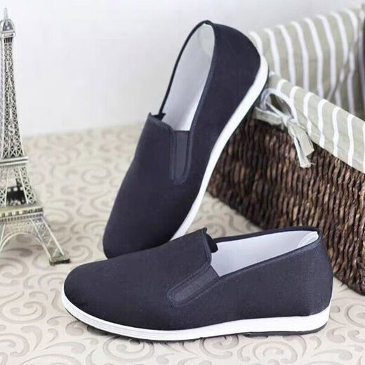
Super hot old Beijing cloth shoes men's non-slip wear-resistant thousand-layer sole driving casual work labor protection 3520 military single cloth shoes black sole 39