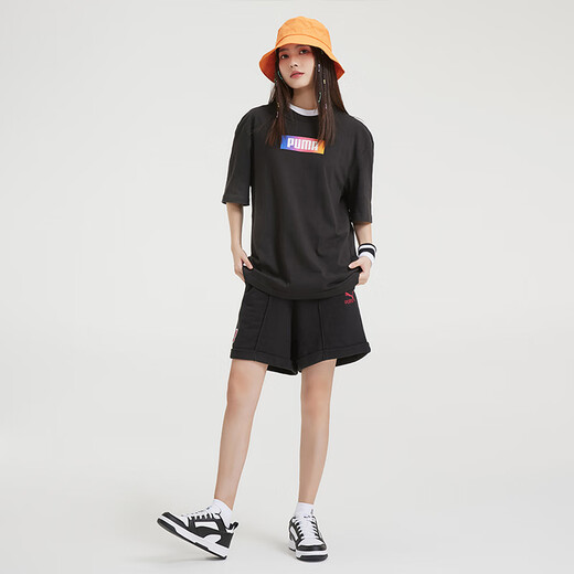 彪马（PUMA）经典复古透气小白鞋男女百搭运动休闲板鞋REBOUND 392328 白-黑色-白-01 41
